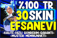 %100 TR❤️30-120 Skin [EFSANEVİ]⭐