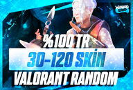 ⭐%100 TR 30-120 SKİN VALORANT RANDOM⭐