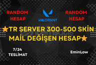 ⭐ %100 TR 300-500 Skin • Mail Değişen Hesap ⭐