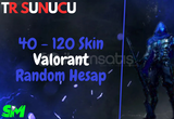 ⭐%100 TR⭐ 40 - 120 Skin Random Hesap ⭐