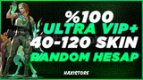 ⚡[%100 TR] 40-120 SKİN VALORANT RANDOM HESAP⚡