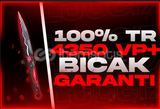 %100 TR - 4350VP BIÇAK GARANTİ!!!