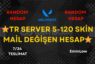 ⭐ %100 TR 5-120 Skin • Mail Değişen Hesap ⭐