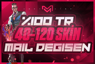 ⭐[%100 TR] 40-120 SKİN MAİL DEĞİŞEN HESAP⭐