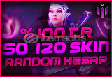 ⭐%100 [TR] 50 - 120 Skin VIP Random Hesap⭐