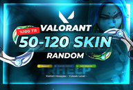 %100 TR | 50-120 Skin Random Hesap | Valorant
