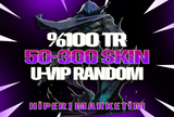 %100 TR 50-120 SKİNLİ RANDOM HESAPLAR