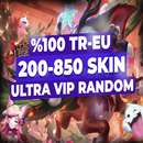 ⚡%100 TR-EU LoL Random Hesap 200-850 Skin