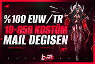 ⭐%100 [TR/EUW 10-850 SKİN] MAİL DEĞİŞEN HESAP⭐️