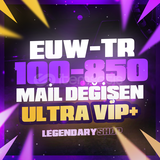 ⭐%100 TR/EUW 100-850 SKİN MAİL DEĞİŞEN HESAP⭐