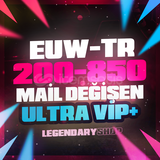 ⭐%100 TR/EUW 200-850 SKİN MAİL DEĞİŞEN HESAP⭐