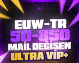 ⭐%100 TR/EUW 50-850 SKİN MAİL DEĞİŞEN HESAP⭐