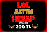 [%100 TR] League Of Legends Altın IV Hesap