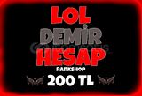 [%100 TR] League Of Legends Demir III Hesap