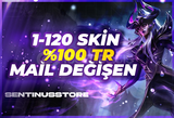 Mail Değişen %100 TR 1-120 Skin Random Hesap