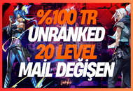 %100 TR MAİL DEĞİŞEN RANKED READY 20 LEVEL