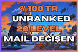 %100 TR MAİL TESLİMLİ RANKED READY 20 LEVEL