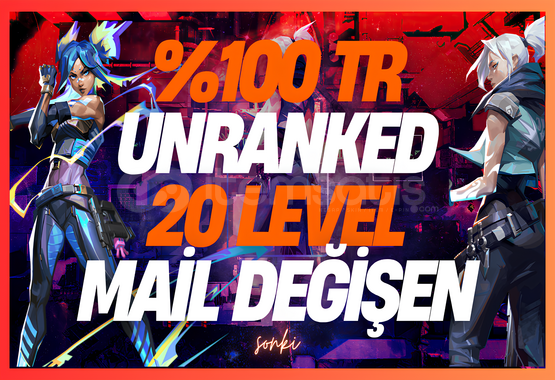 %100 TR MAİLLİ RANKED READY 20 LEVEL %100 TR MAİLLİ RANKED READY 20 LEVEL