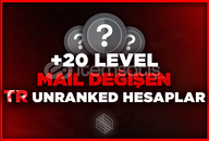 ⭐%100 TR⭐MAİLLİ RANKED READY +20 LEVEL⭐