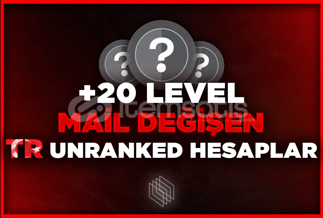 ⭐%100 TR⭐MAİLLİ RANKED READY +20 LEVEL⭐ ⭐%100 TR⭐MAİLLİ RANKED READY +20 LEVEL⭐