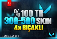 %100 TR SUNUCU 300-500 SKİN +4 BIÇAKLI