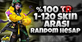 ????1-120 SKİN VİP RANDOM HESAP????