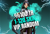 %100 TR ULTRA VIP 1-120 SKIN RANDOM⭐