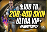 %100 TR ULTRA VIP 200-550 SKIN RANDOM⭐
