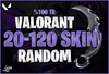 ⭐ %100 TR | Valorant 20-120 Skin Random Hesap 