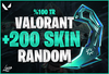 ⭐ %100 TR | Valorant +200 Skin Random Hesap 
