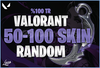 ⭐ %100 TR | Valorant 50-100 Skin Random Hesap