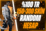 %100 TR VALORANT RANDOM HESAP 150-300 SKİN