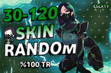 %100 TR Valorant Random Hesap (30-120 Skin)