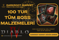 ⚡️100 TUR TÜM BOSS MALZEMELERİ -[SEZON-10]⚡️