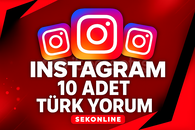 [%100 TÜRK] 10 ADET YORUM INSTAGRAM
