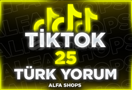 ⭐[%100 TÜRK] 25 TİKTOK YORUM