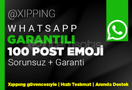 %100 TÜRK | 100 EMOJİ TEPKİ WHATSAPP