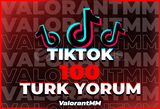 ⭐[%100 TÜRK] 100 YORUM TİKTOK⭐