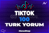 ⭐[%100 TÜRK] 100 YORUM TİKTOK⭐