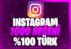 ⭐%100 TÜRK⭐1000 GERÇEK BEĞENİ + GARANTİ