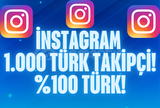 ⭐%100 TÜRK 1.000 İNSTAGRAM TAKİPÇİ⭐