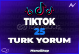 ⭐[%100 TÜRK] 25 YORUM TİKTOK⭐