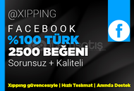 %100 TÜRK | 2500 BEĞENİ FACEBOOK | KALİTE