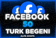 ⭐[%100 TÜRK] 50 FACEBOOK BEĞENİ