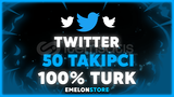 ⭐️[%100 TÜRK] 50 TWİTTER TAKİPÇİ