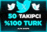 ⭐️[%100 TÜRK] 50 TWİTTER TAKİPÇİ