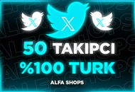 ⭐️[%100 TÜRK] 50 TWİTTER TAKİPÇİ