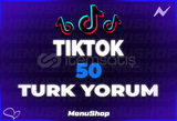 ⭐[%100 TÜRK] 50 YORUM TİKTOK⭐