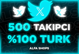 ⭐️[%100 TÜRK] 500 TWİTTER TAKİPÇİ..