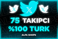 ⭐️[%100 TÜRK] 75 TWİTTER TAKİPÇİ